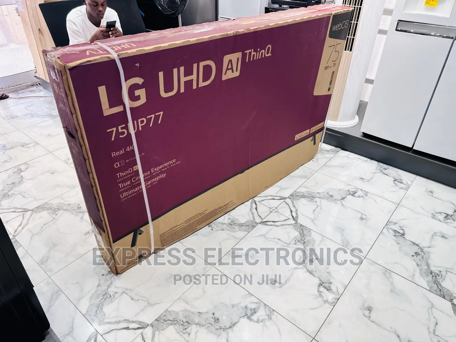 True Cinema  UHD Screen  75”Up7760 Smart Lg