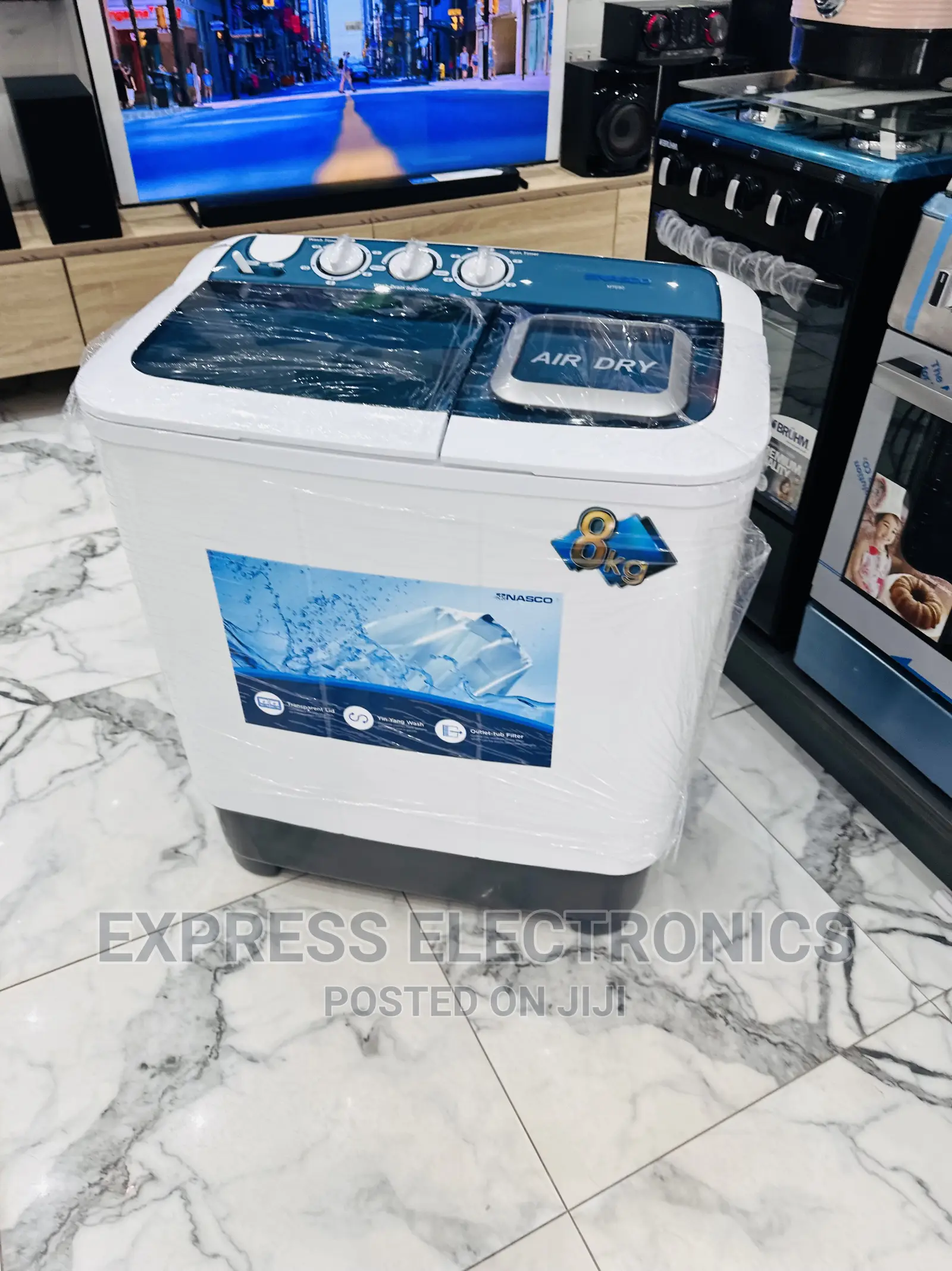 Classy Design White Nasco Topload Washing Machine 8kg