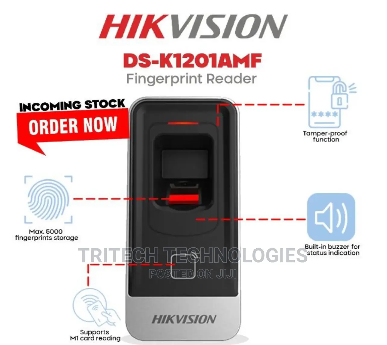 Hikvision Fingerprint Reader Ds-K1201amf