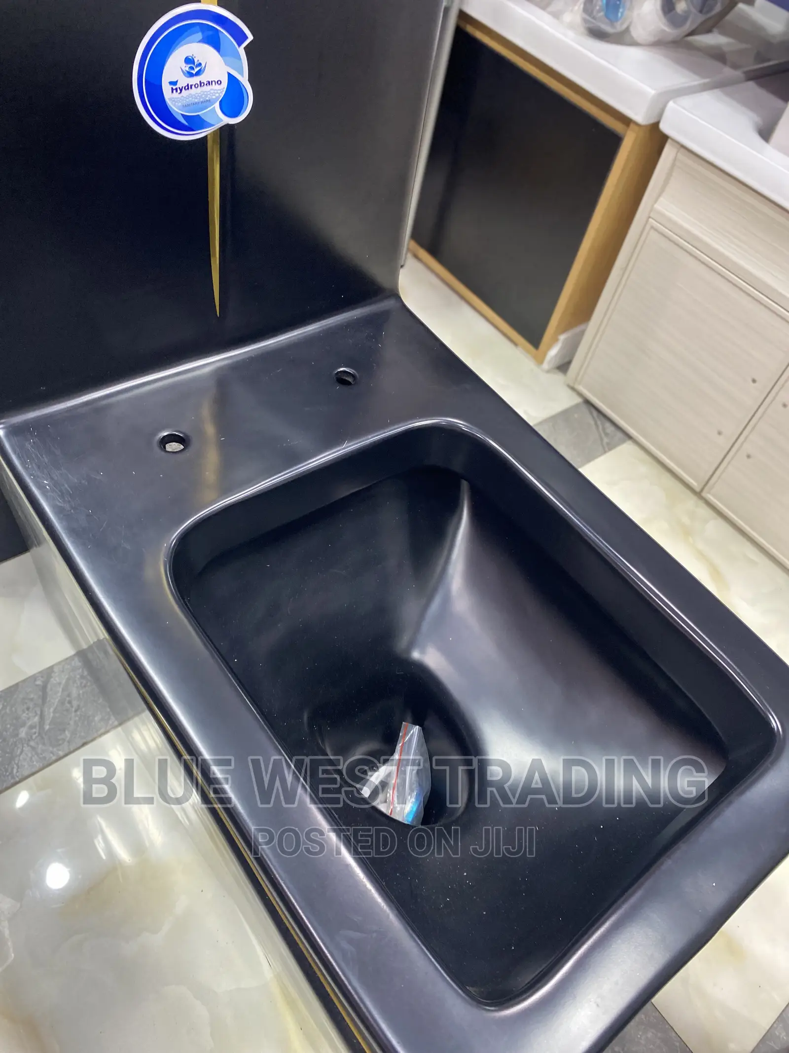 Executive Black and Gold Water Closet - Black Water Closet