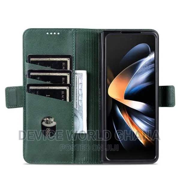 Azns Leather Flip Case for Samsung Z Fold 6 and Fold 5