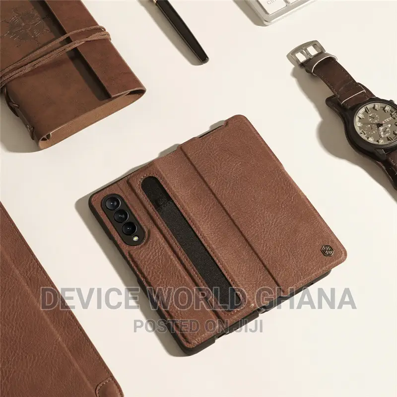 Nillkin Leather Flip Case for Samsung Z Fold 5 4 N 3