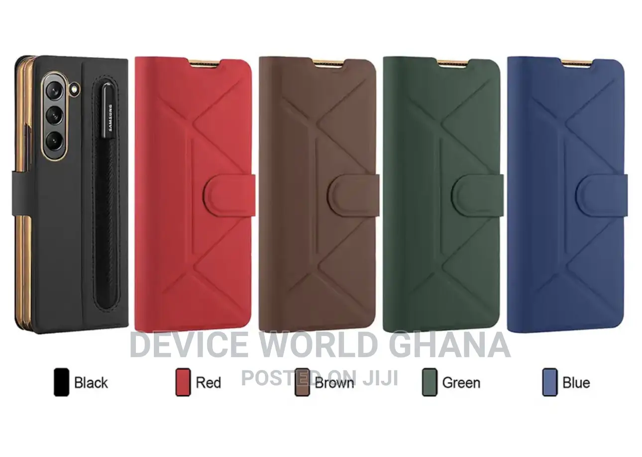 Custodia Leather Flip Case Samsung Z Fold 5 N Fold 4(No Pen)