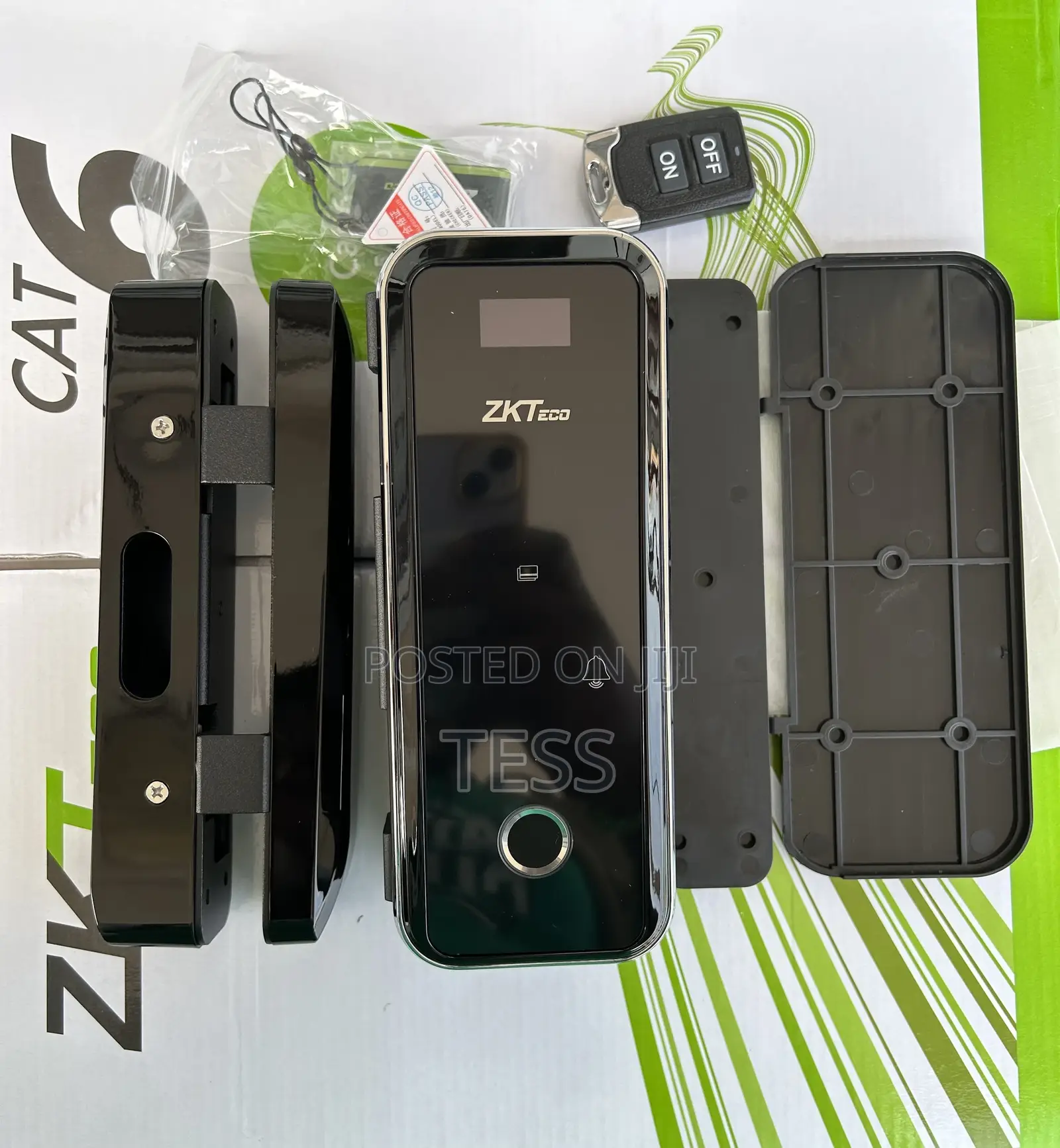 Zkteco Fingerprint Andpassword Framelessglass Doorlock Gl300