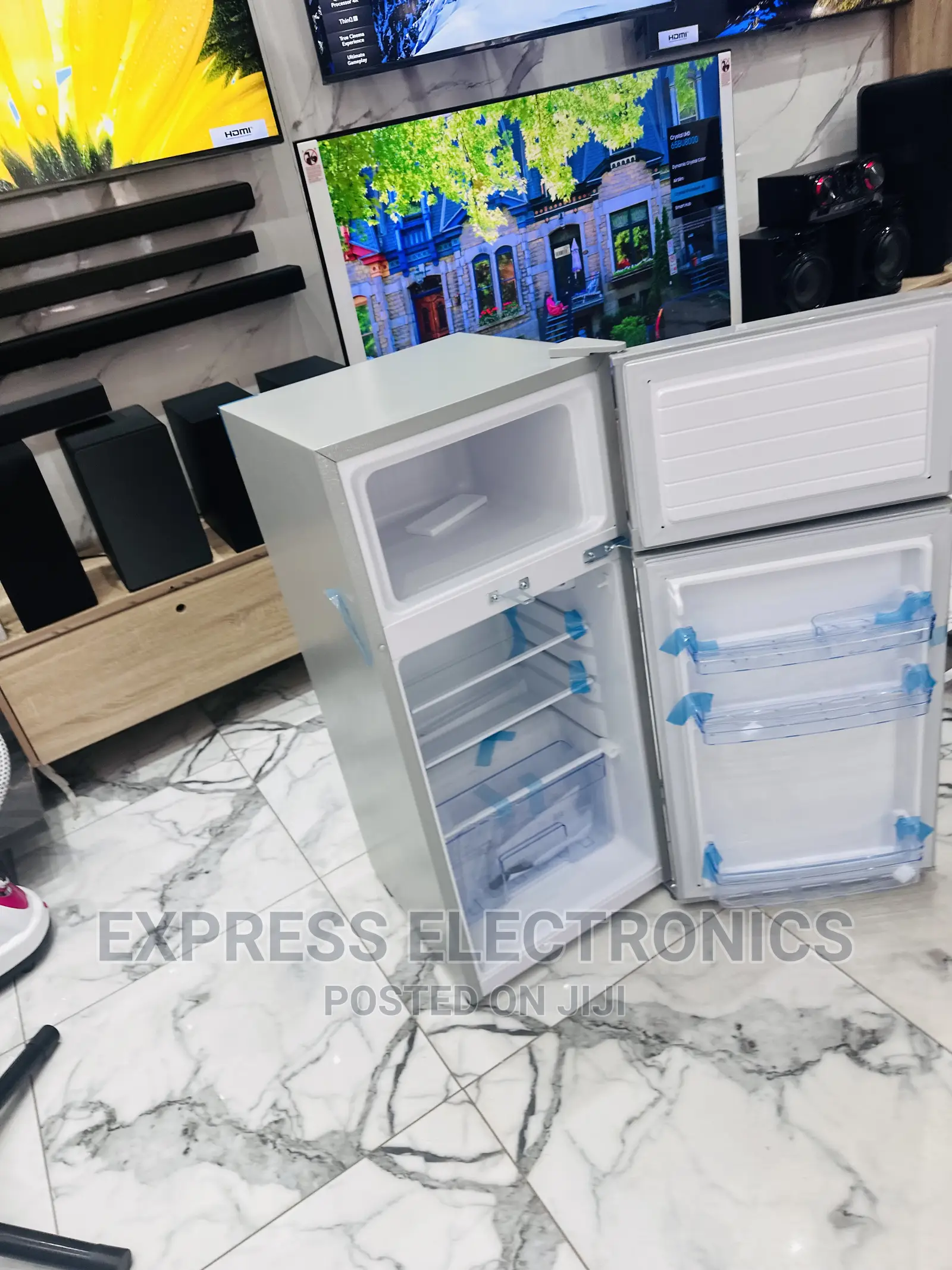 Classu Sleek Grey Zara 12TM Double Door Fridge