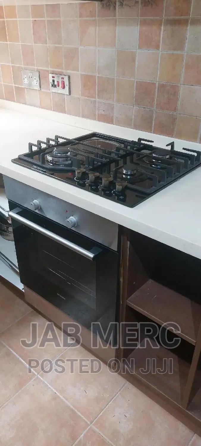1 Electric + 3 Gas 4 Burners Cooker Hob 60 X 60 Cm Glass