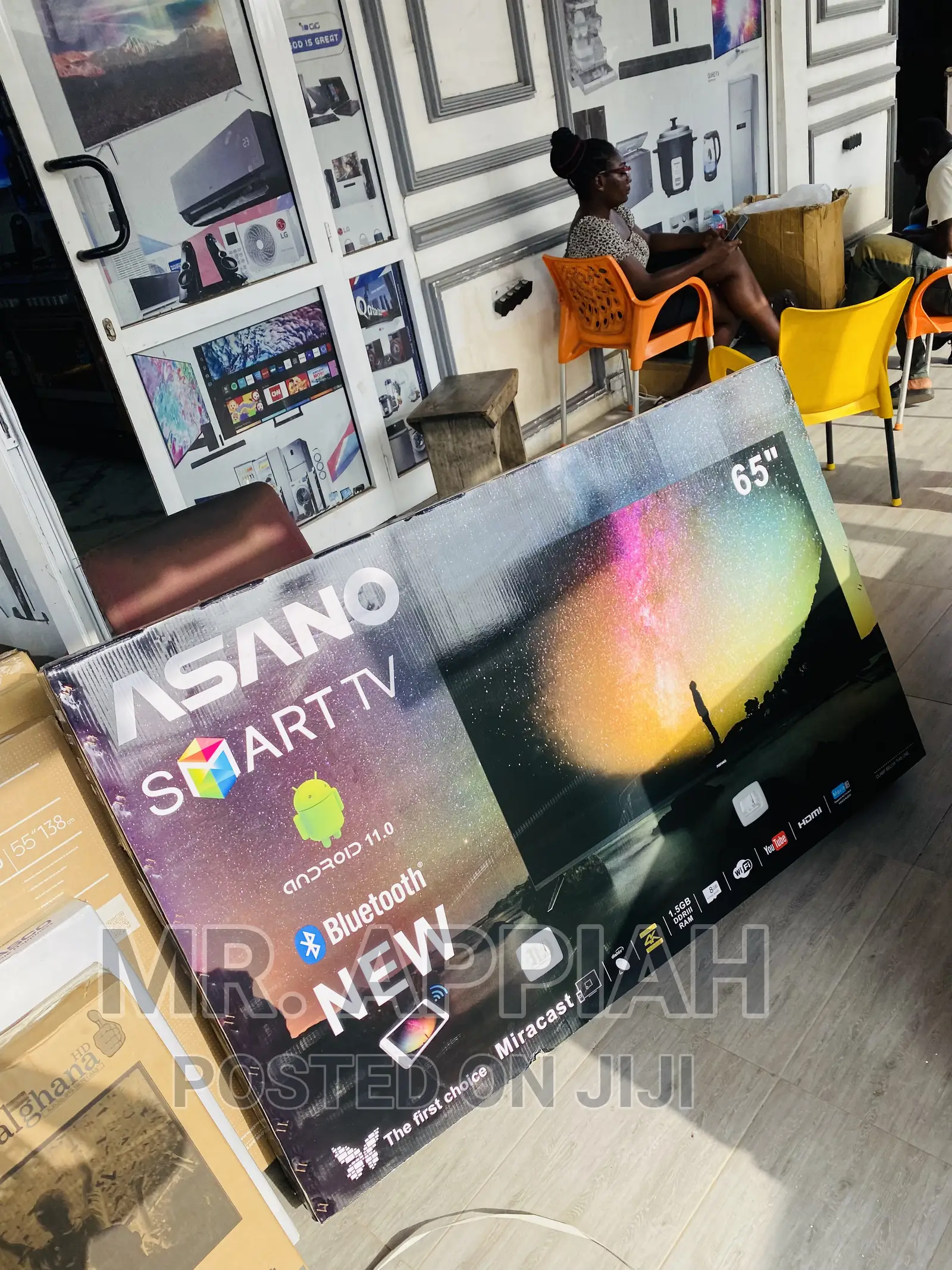 Shop Authentic Asano 65 Inch Smart Uhd Bluetooth Tv(Black).