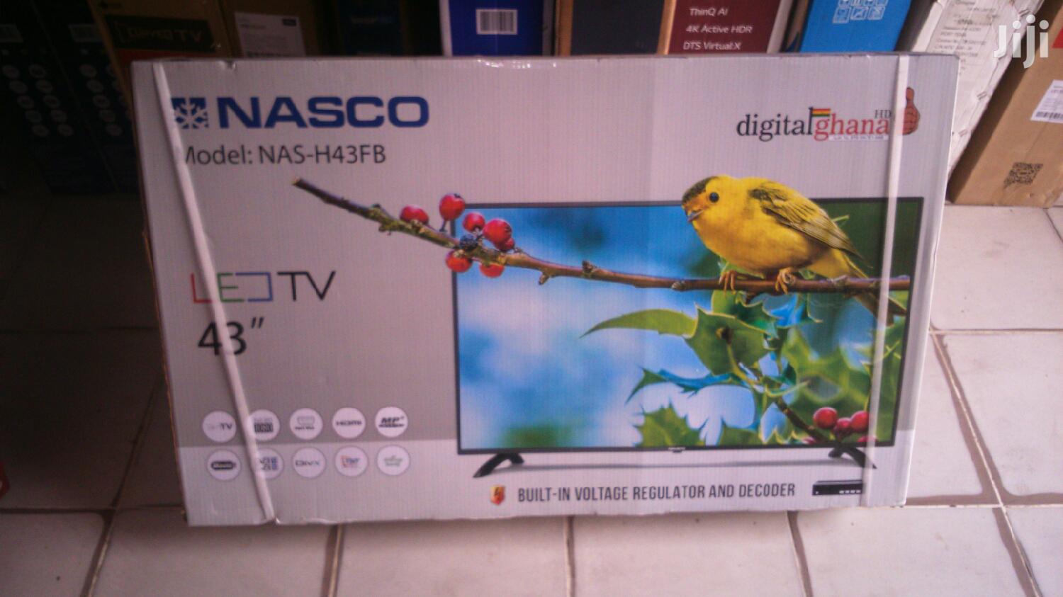 Nasco 43" Satellite Digital LED TV - Black + Wall Mount