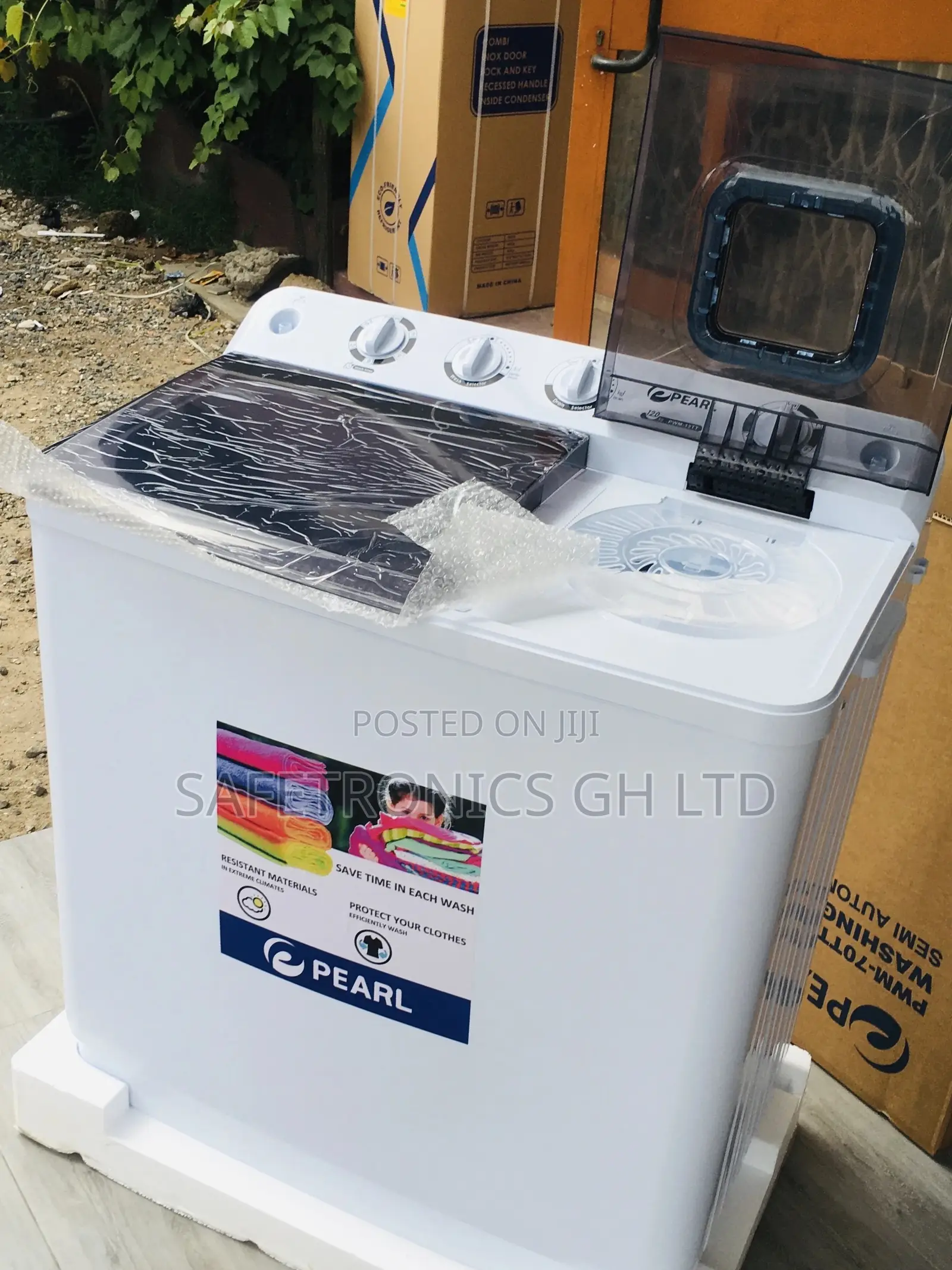 Grab 7kg Washingmachine Topload Semiautomatic Pearl Twintub