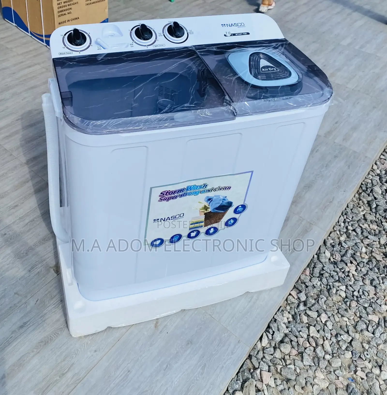 High Quality Nasco Top Load Washing Machine With Spin/Dry 