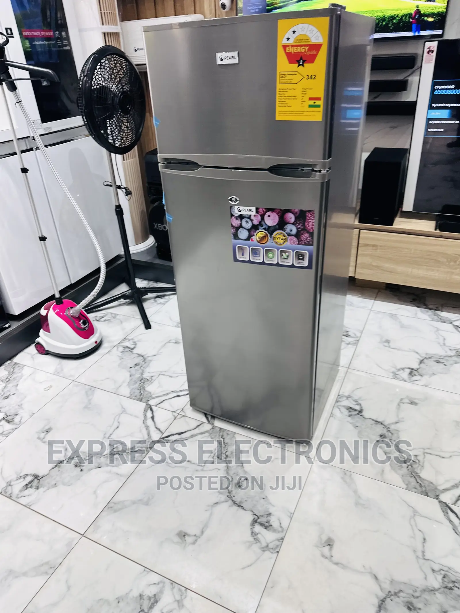 Best and Sleek Grey Pearl Double Door Fridge PF-250