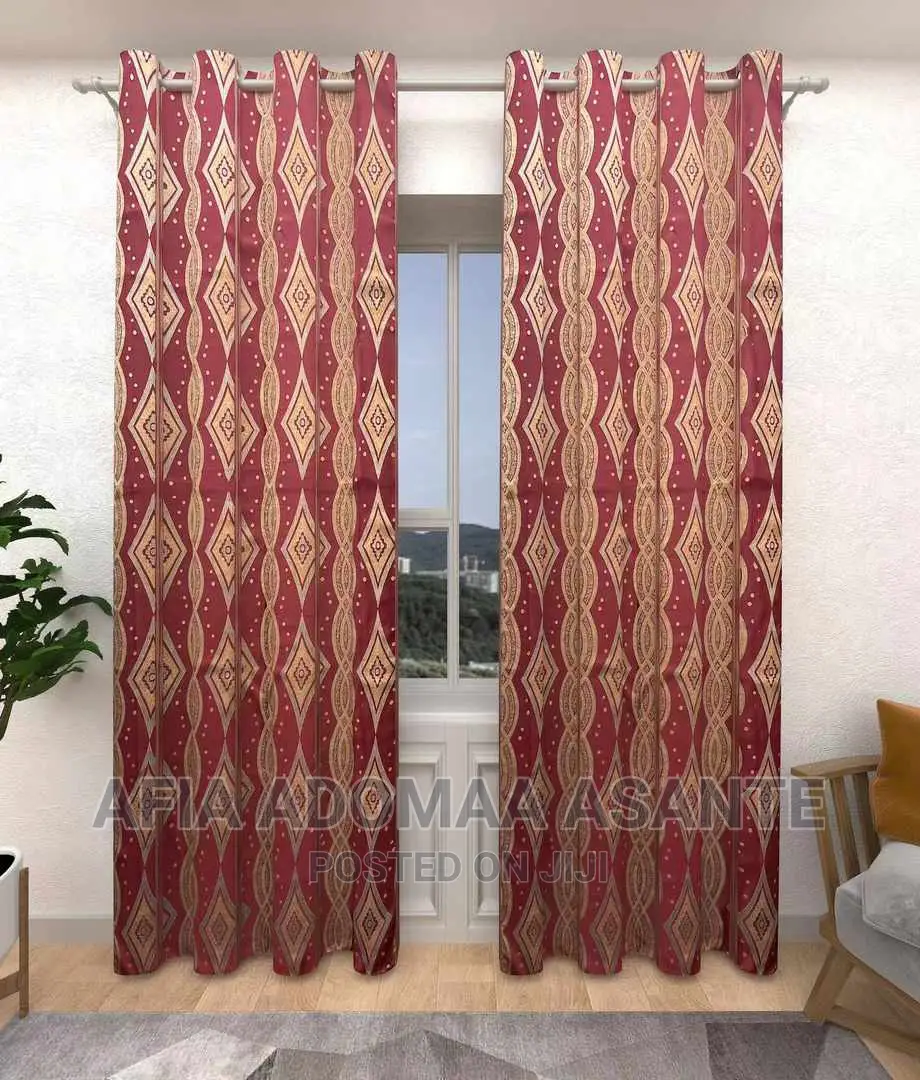 2 Pieces Blackout Colourful Curtains