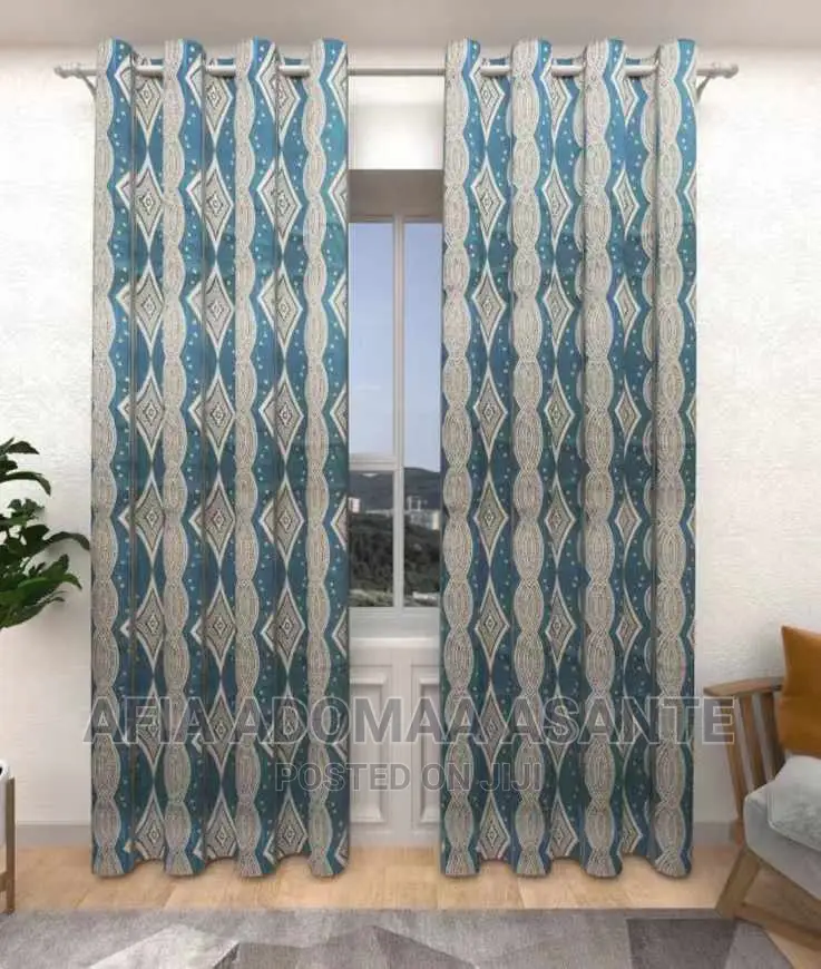 2 Pieces Blackout Colourful Curtains