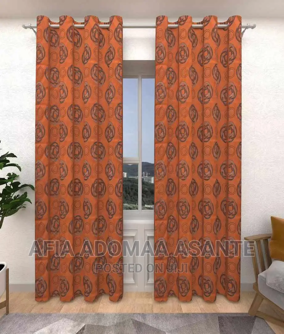 2 Pieces Blackout Colourful Curtains