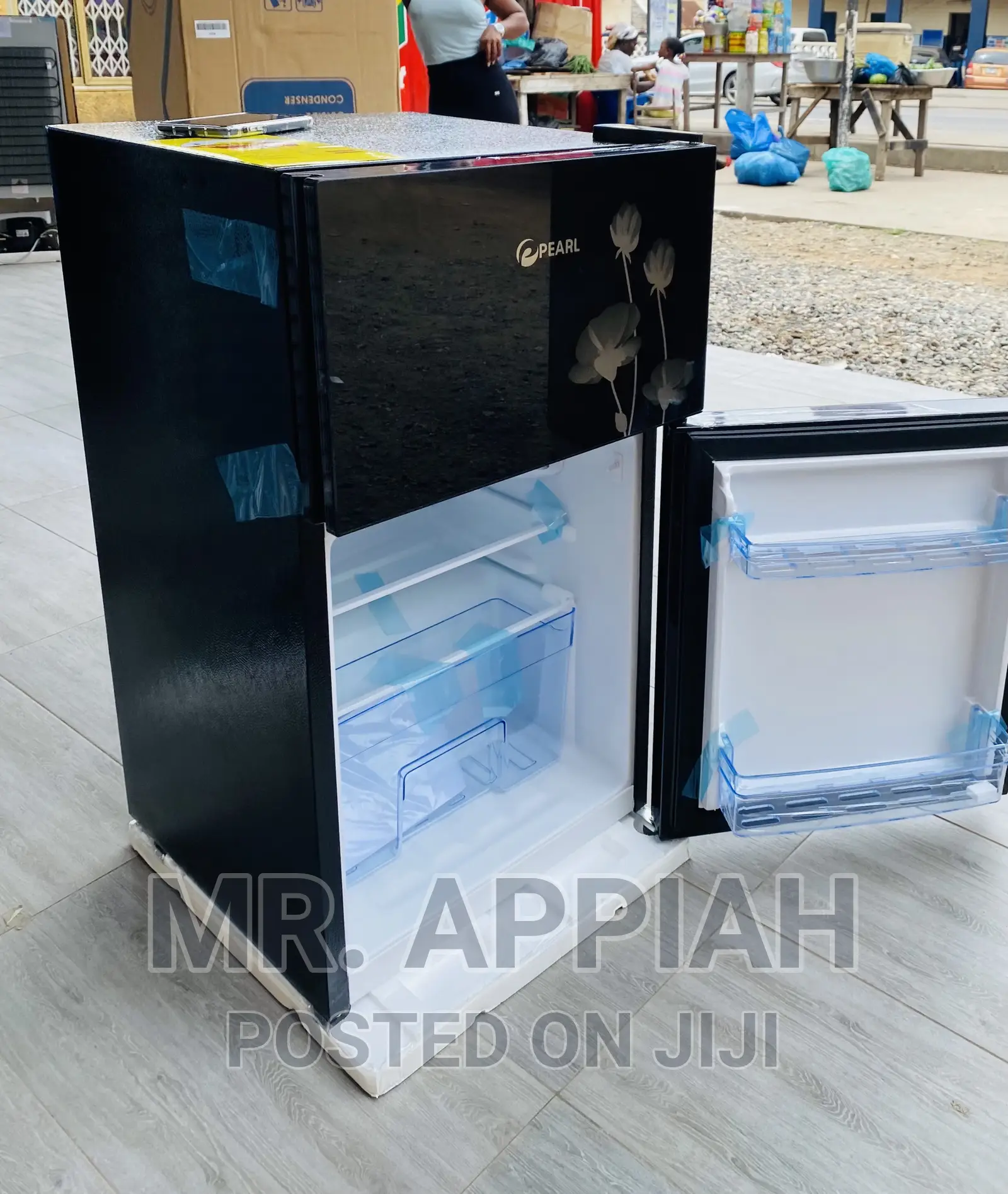 Shop Adorable Pearl Double Door Refrigerator(PF-10T)Black.