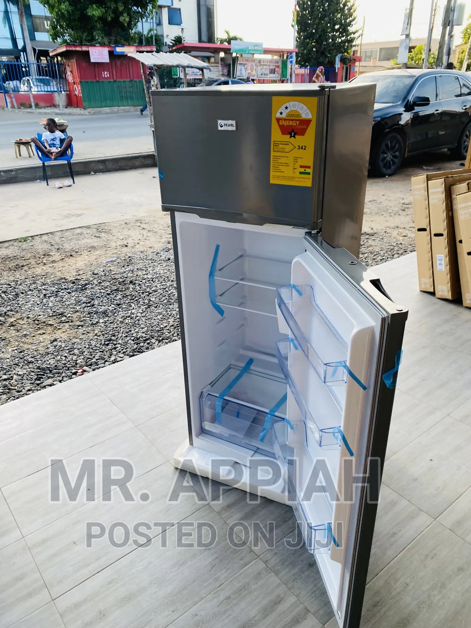 Stainless Steel Pearl 250 Top Freezer Fridge(205ltr) 