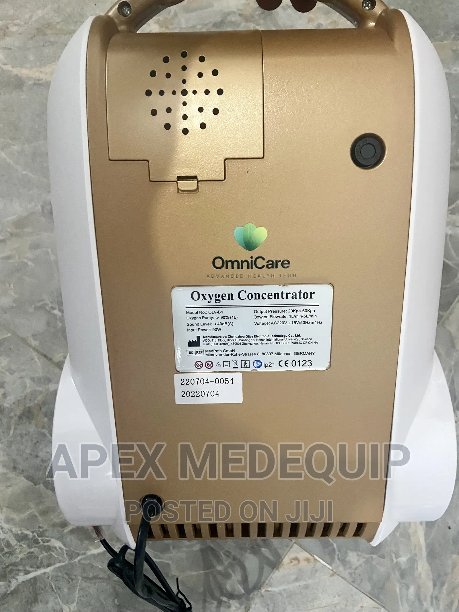 5L Portable Medical Grade Oxygen Concentrator (Omnicare-Usa)
