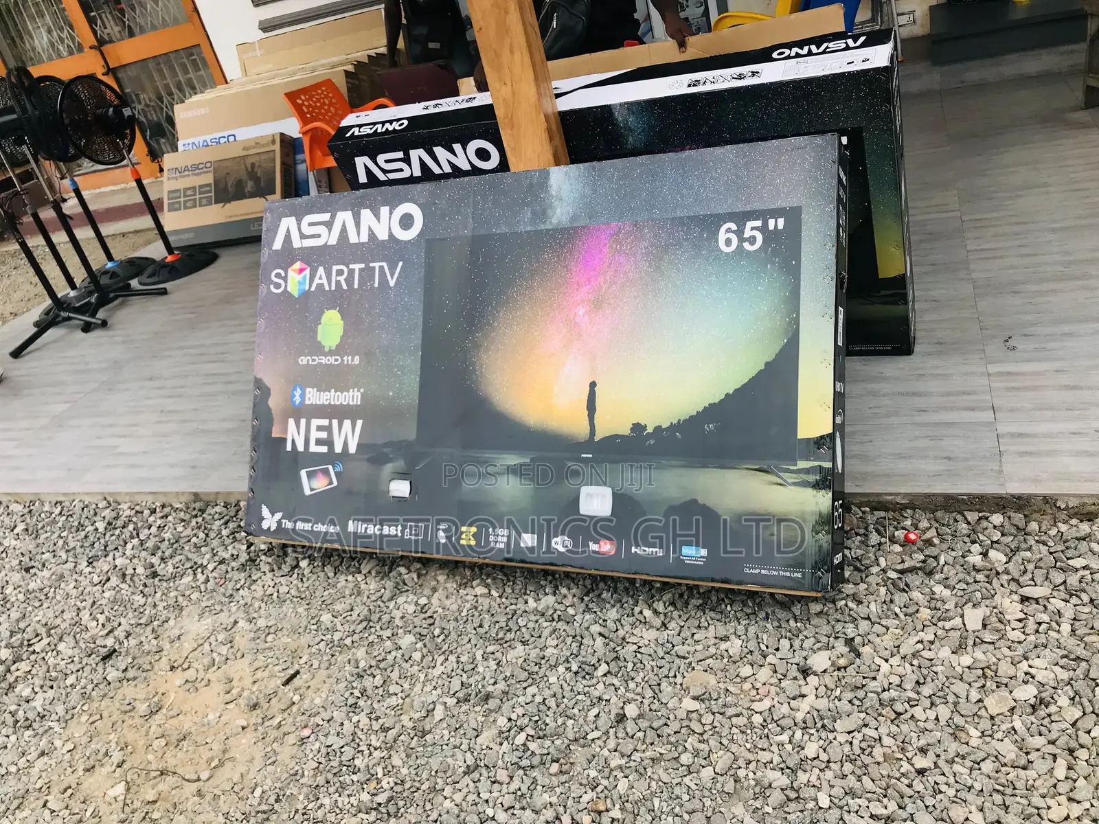 Glossy UHD Crystal 65 Inches LED QLED Asano Black Smart Tv