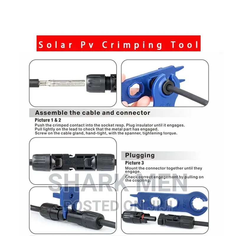 Solar Pv Crimping Tool Connectors Solar Installation