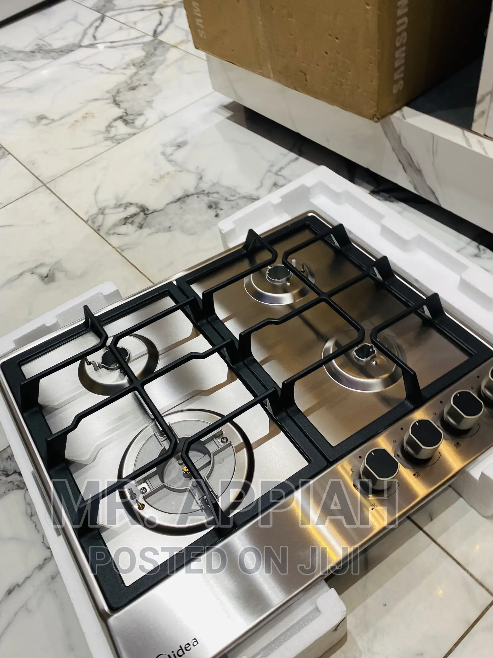 Quality Midea Auto Ignition 60G40ME 4 Gas Burner(Silver) 