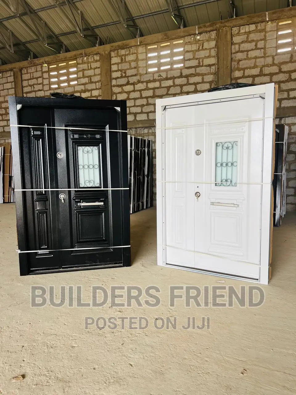 One Half Full Metalic Heavy Security Door+Buglarproof Glass