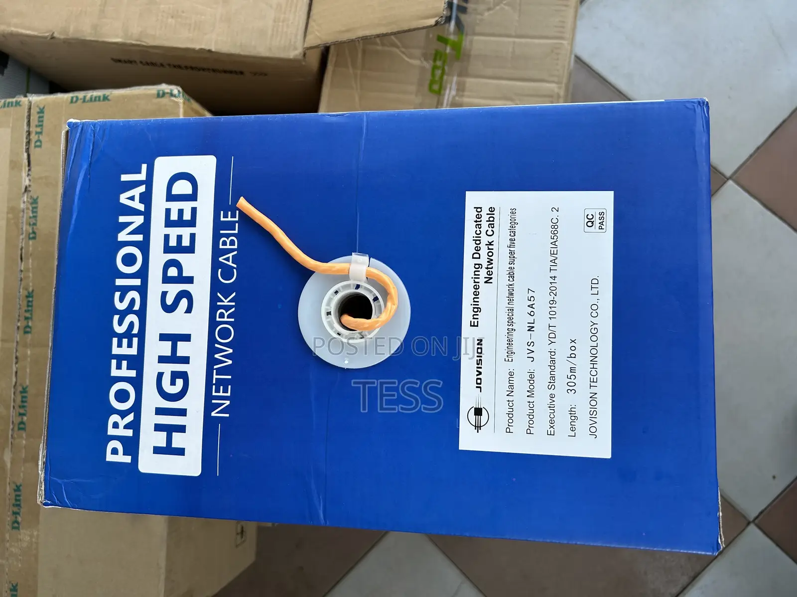 Cat6 Cable 305m Jovision Cca (Copper Content 8%)