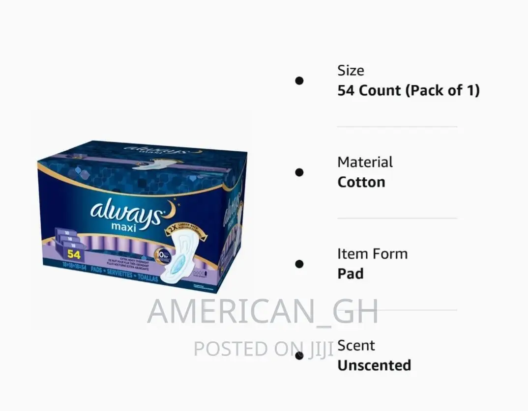 Always Maxi Overnight - Extra Heavy - 54 Count