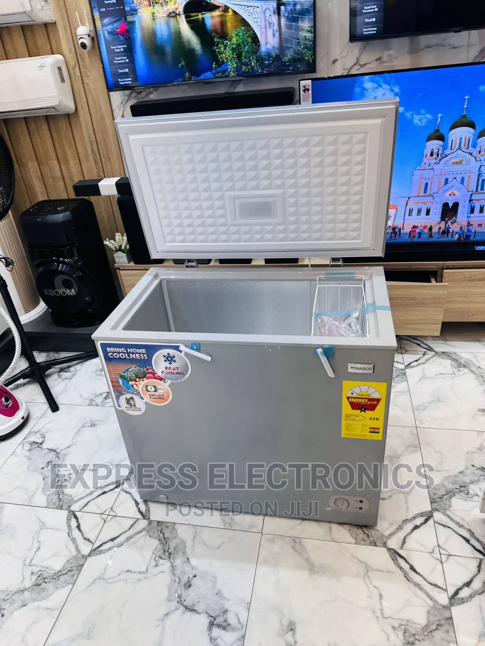 Grab Your Favorite  Chest Nasco Freezer 200L Grey