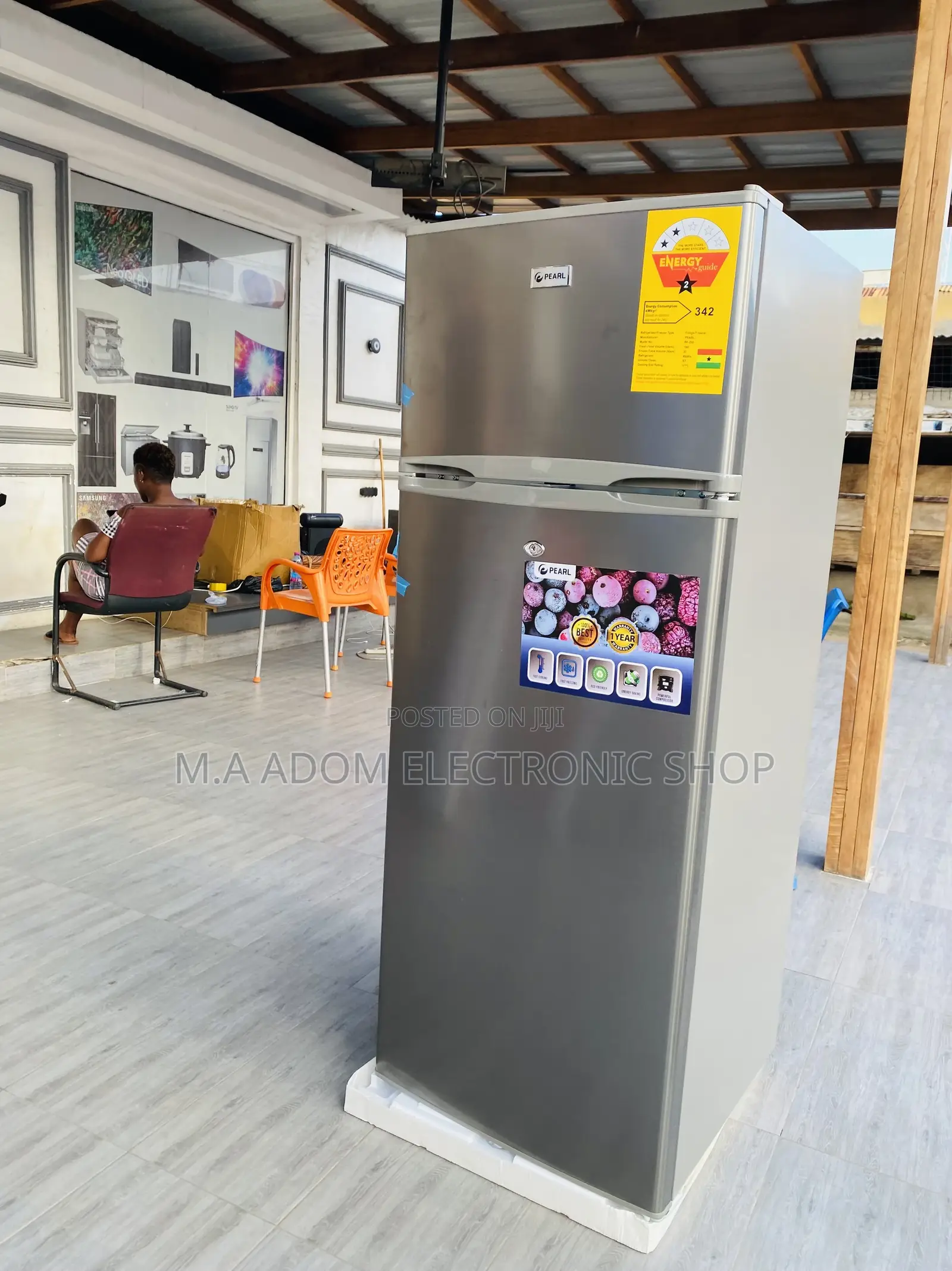 (PF-250)Extremely Quality Pearl 205ltr Double Door Fridge 