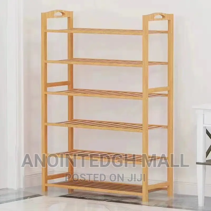 Wood Shoe Rack - Brown