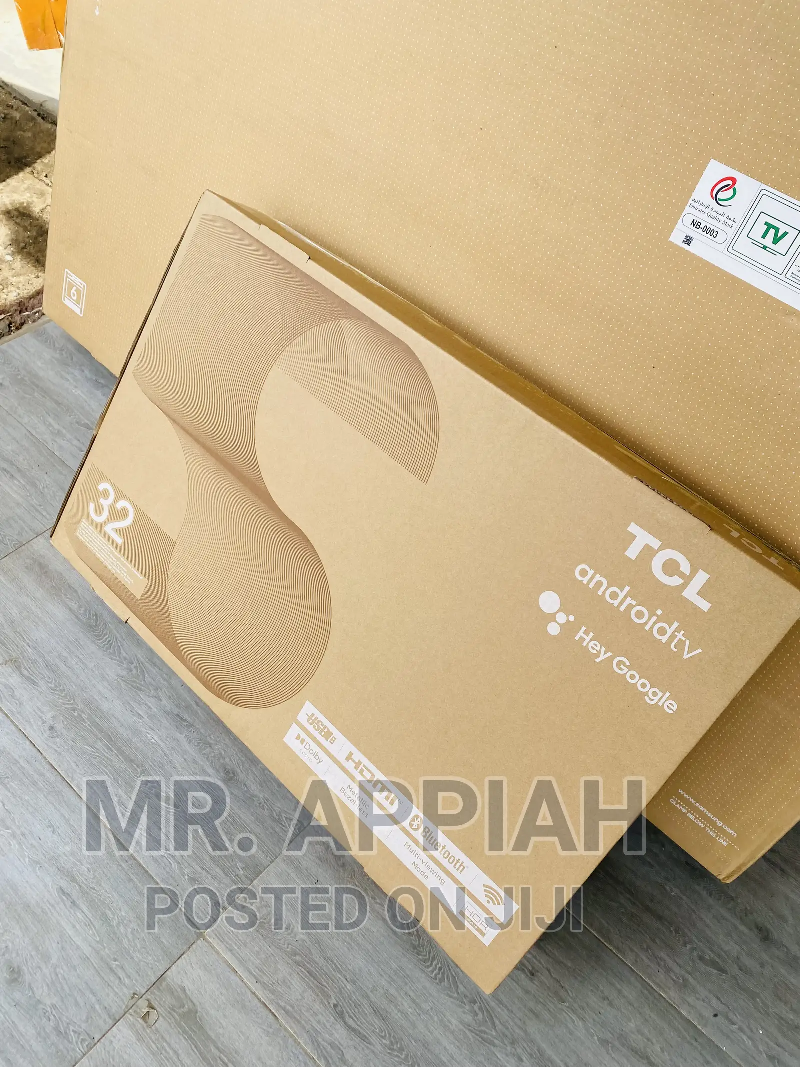 Elegant TCL 32 Inch HDR Google Tv(Black)