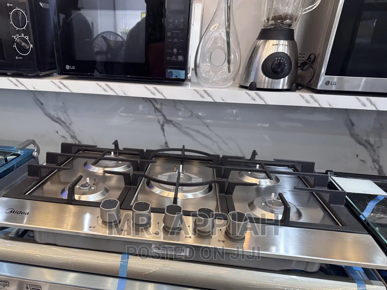 Shop Reliable Midea 5 Gas Cooker Hob(90G50ME005-SFT)Silver