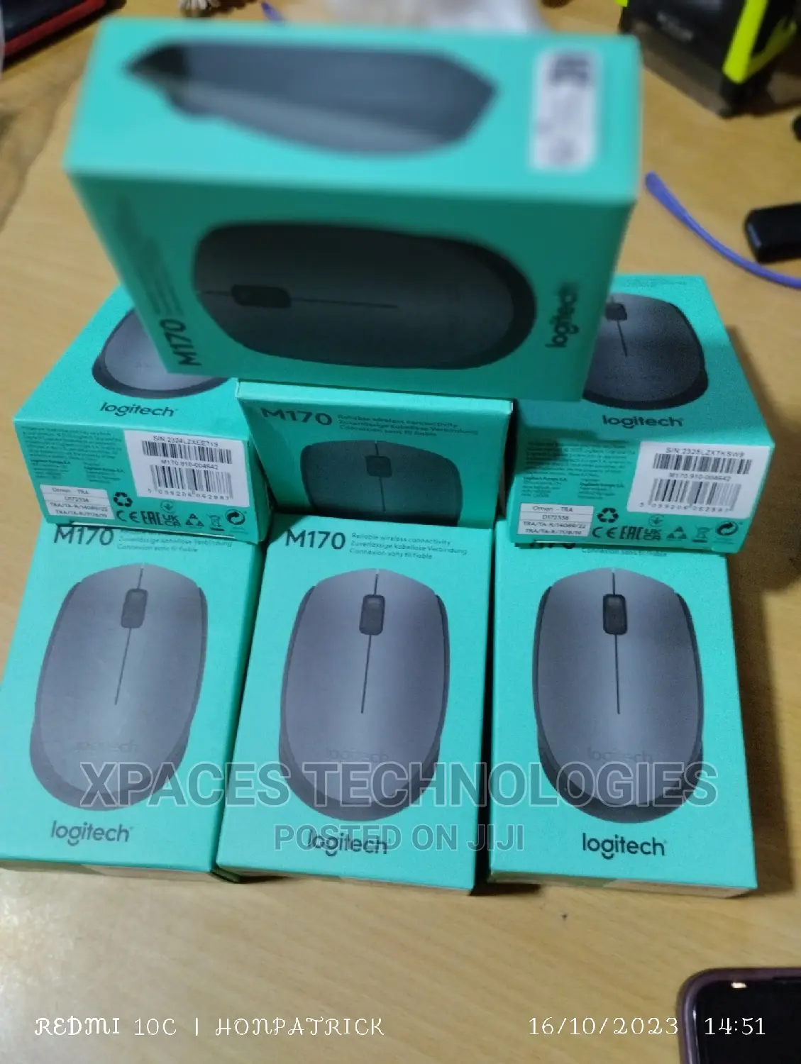 Logitech M170 Wireless Mouse 2.4 GHZ With USB Mini Receiver