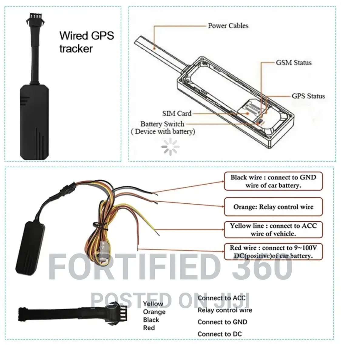 3G Motor Tracking Device System ( Free App)