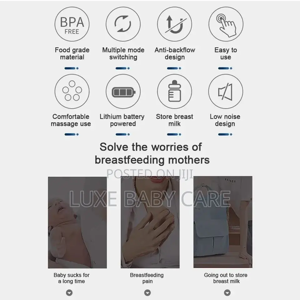 Double Wearable Electric Hands Free Breast