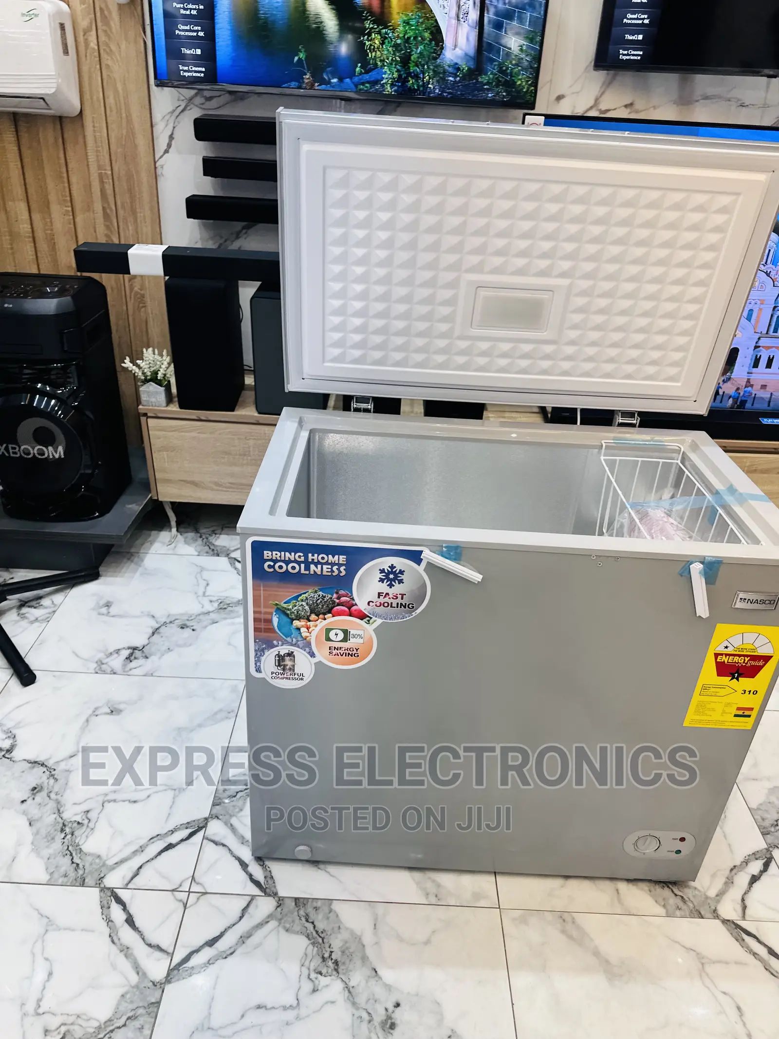 Sliding Glass Door Chest Freezer Nasco 200L