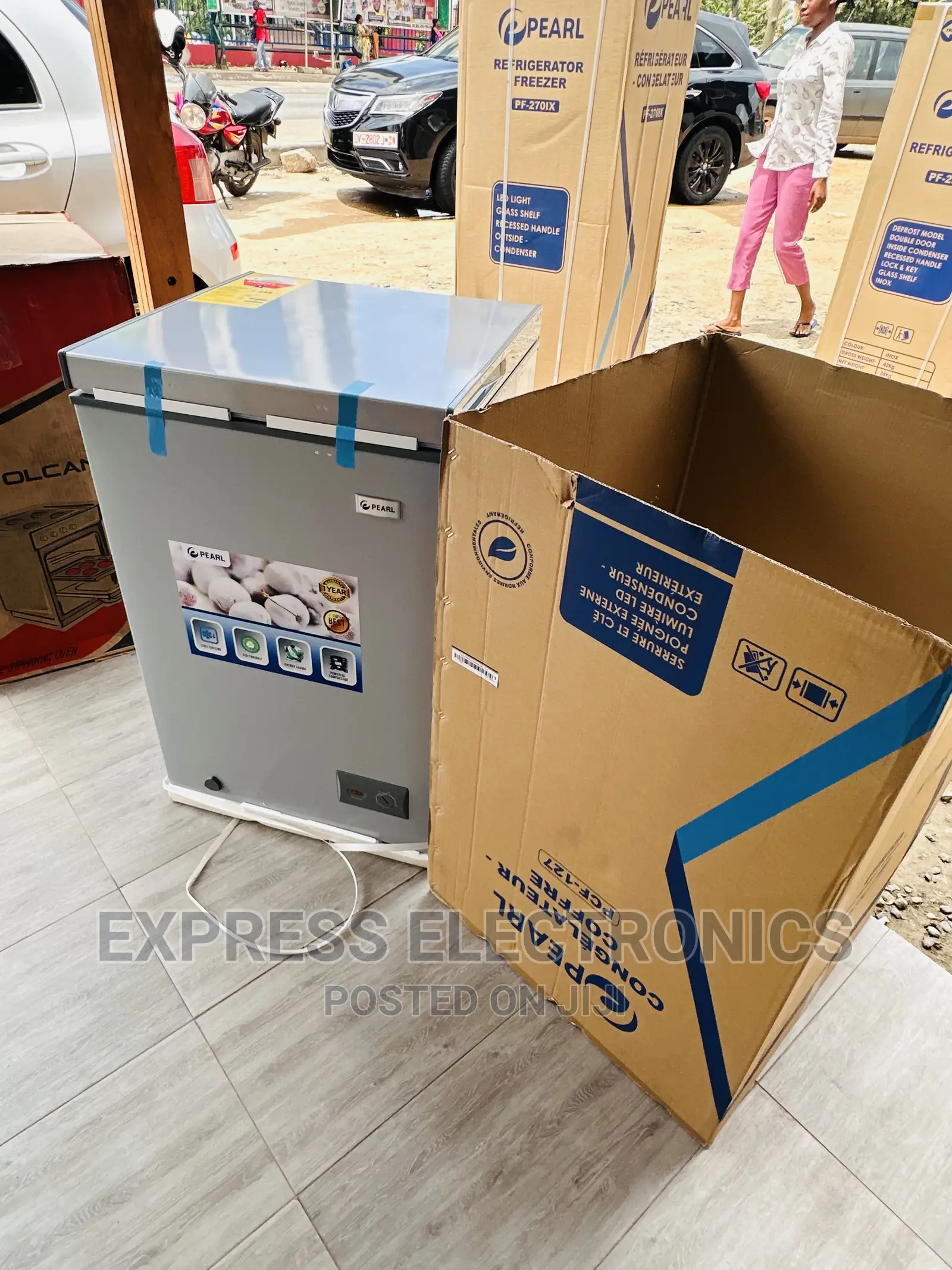 Energy Efficiency Single Door Chest Freezer 100L Pearl