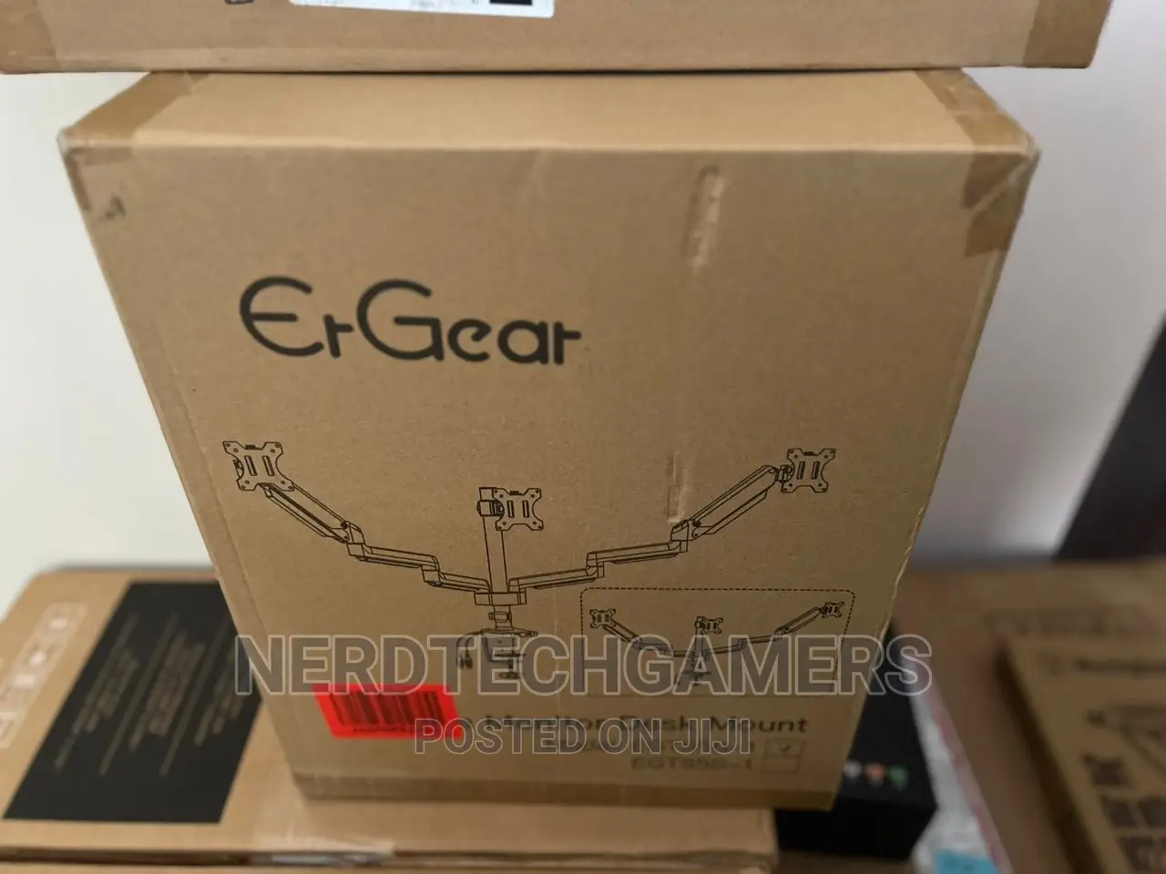 Ergear Dual Monitor Desk Mount, Fully Adjustable Dual