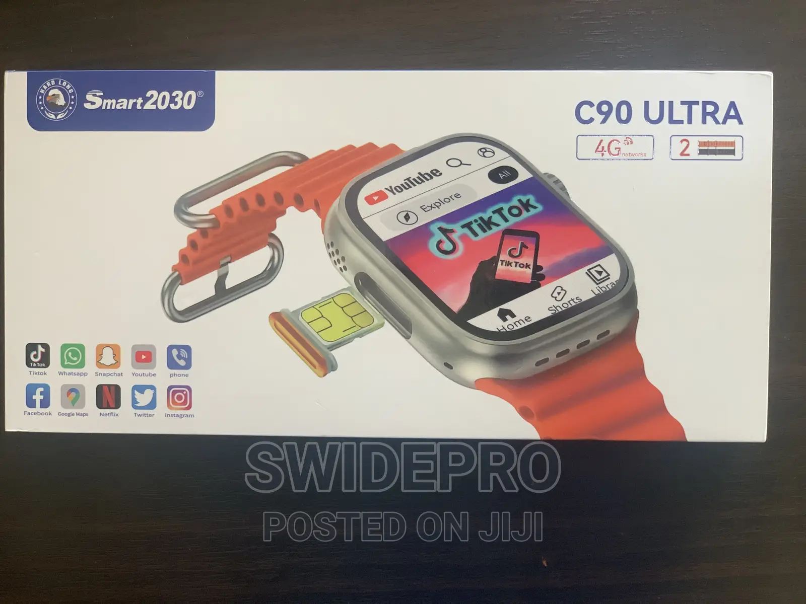 New C90 4g Sim Ultra Smart Phone Watch (Android)
