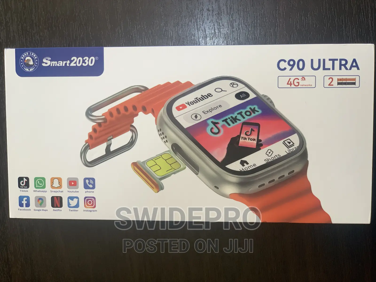 New C90 4g Sim Ultra Smart Phone Watch (Android)