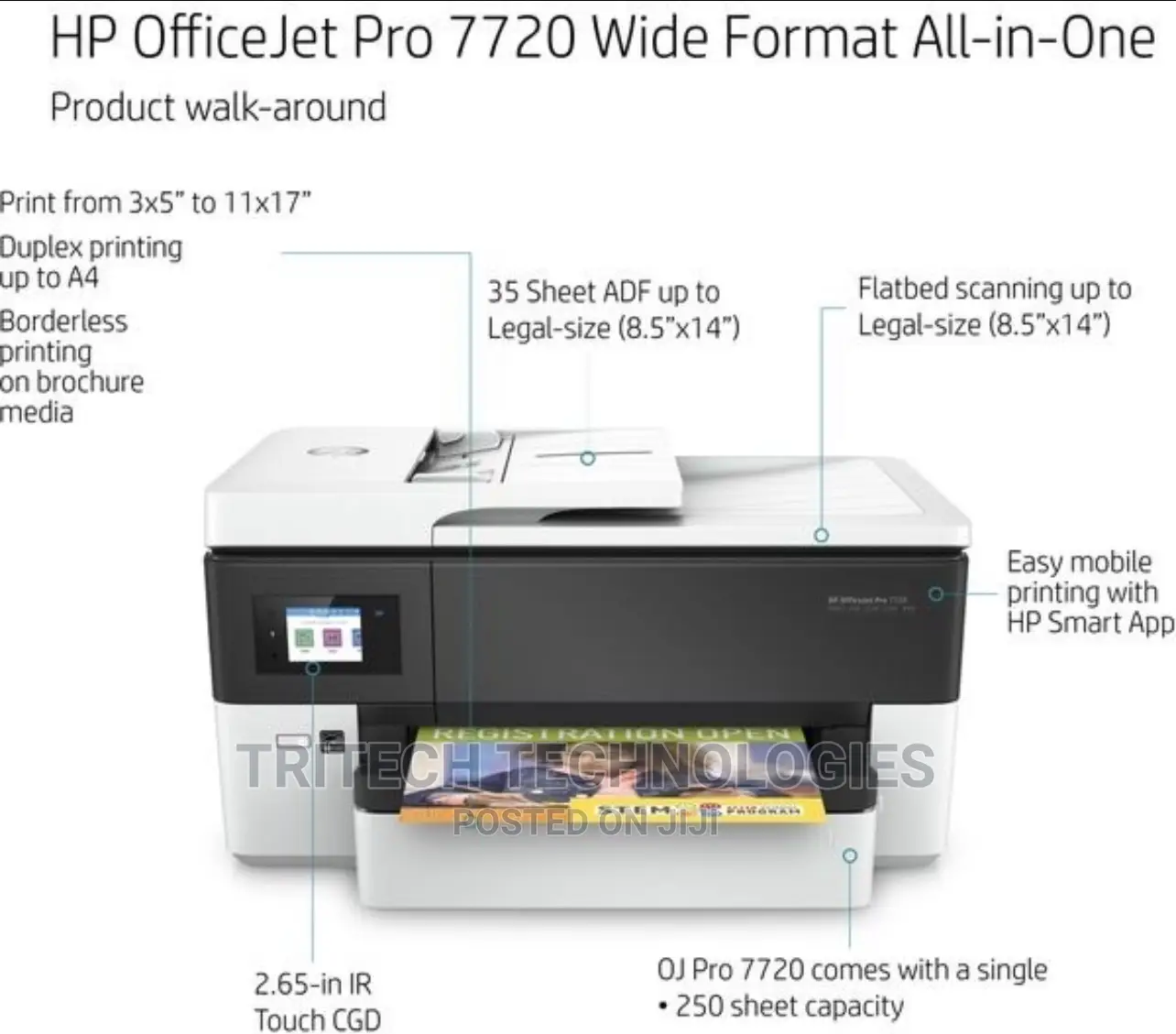 HP Officejet Pro 7720 Wide Format All-in-One