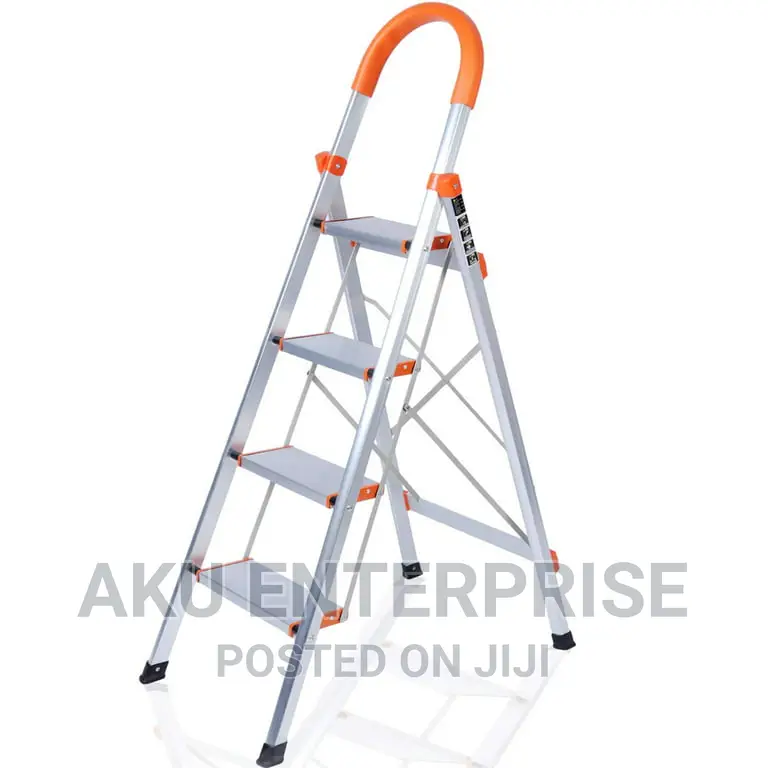 Living Room Staircase Ladders 4 Steps Aluminum Alloy Ladder