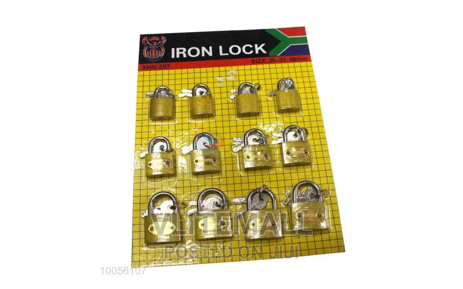 Iron Pressing Padlock With 3 Keys Each