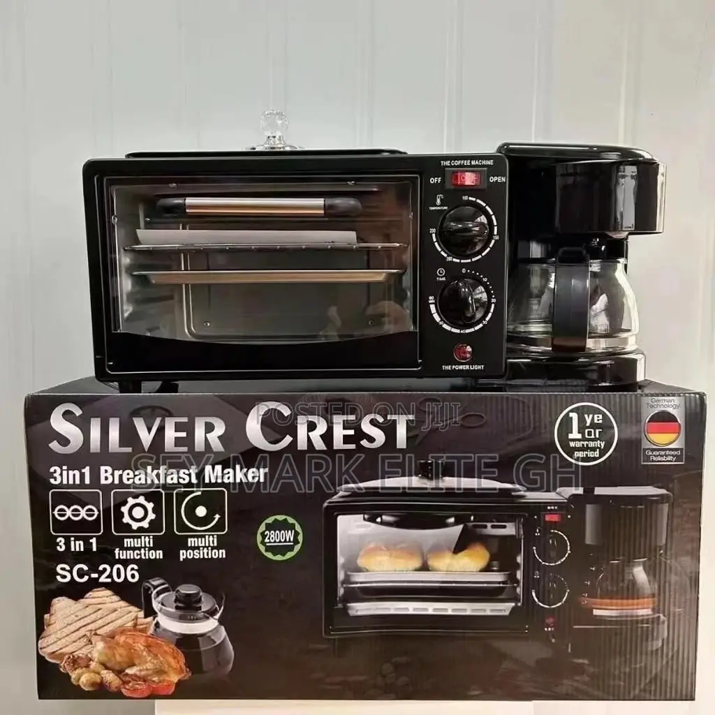 3 in 1 Toaster Fryer and Coffee Maker Electric Breakfast Mac
