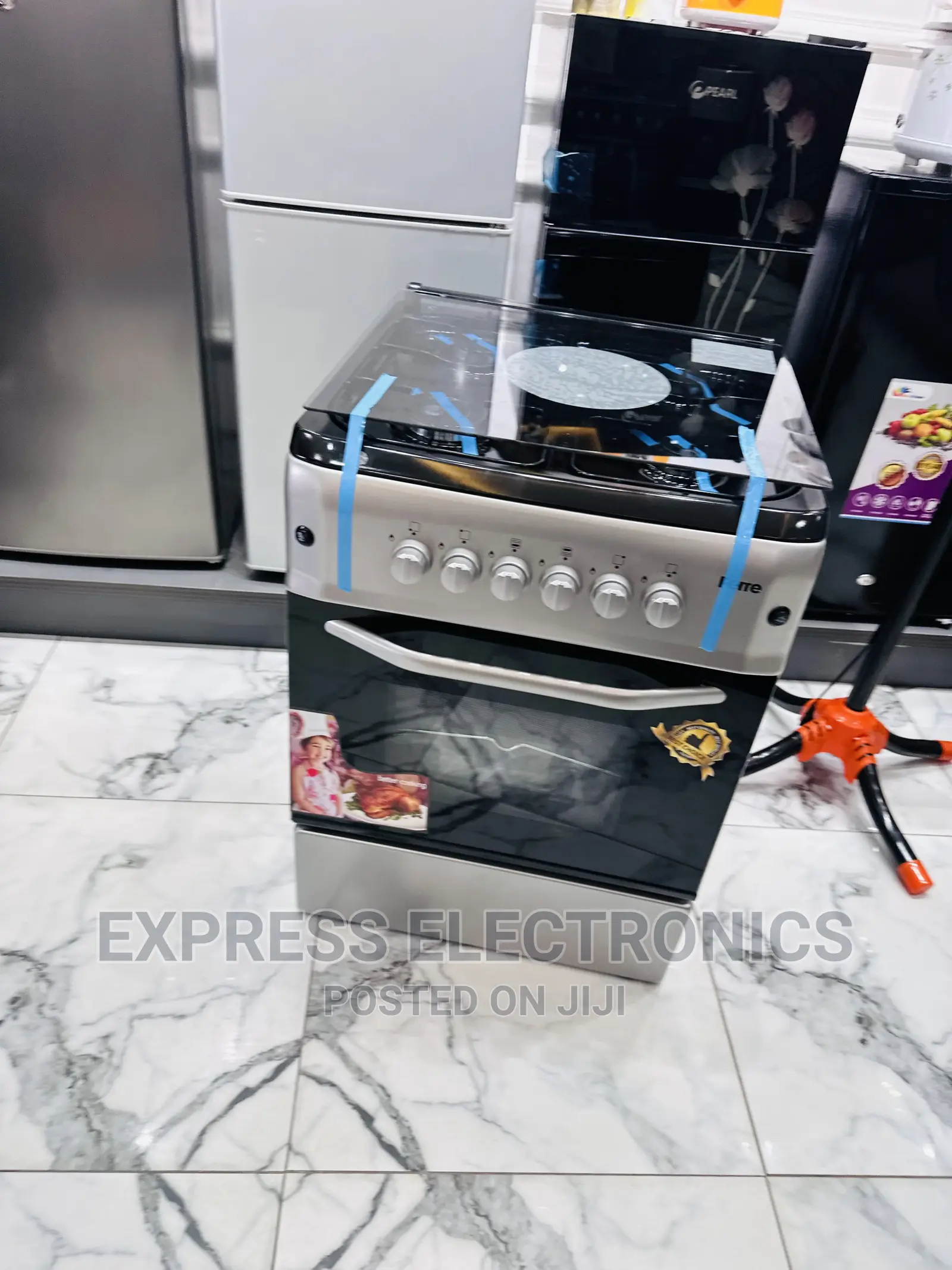 New Line Ferre Gas Cooker Oven Rotisserie 4burner 60/60