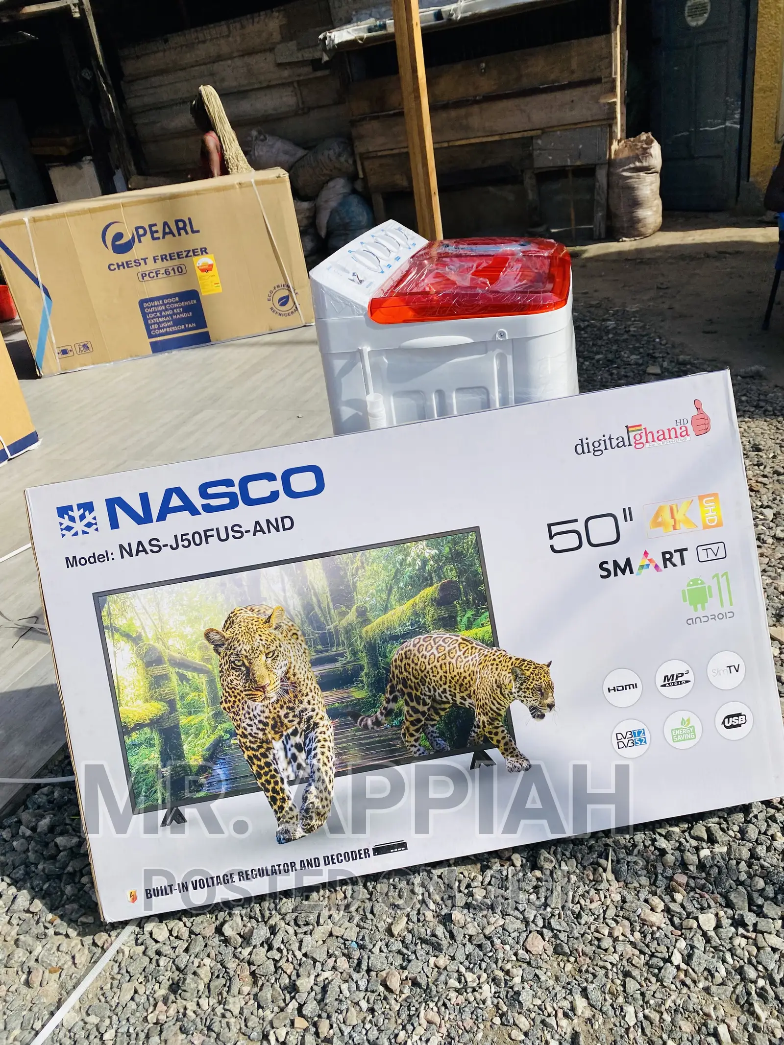 New Nasco 50 Inch Digital Satelite Smart Uhd Tv(Black).