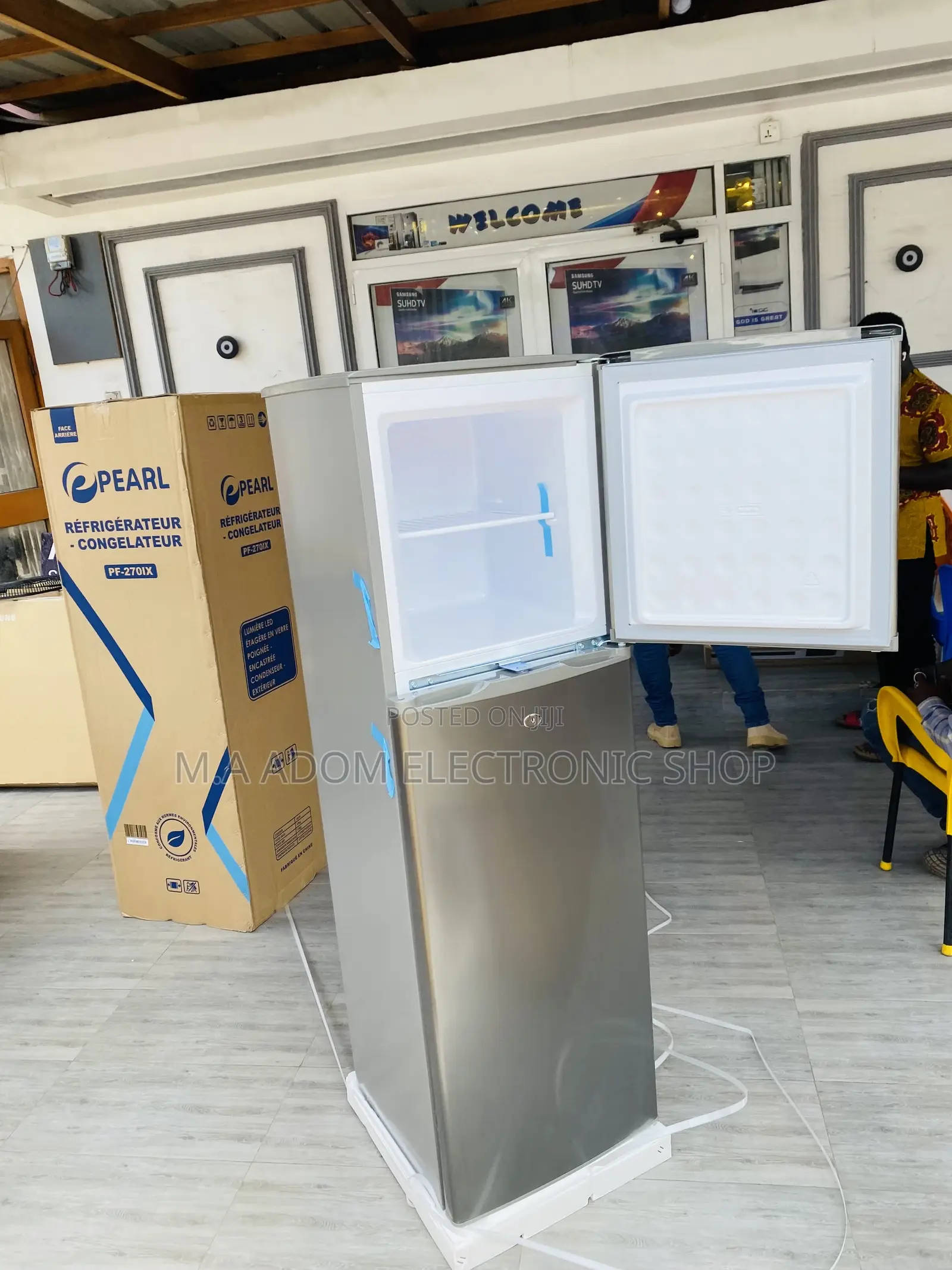 Original Pearl PF-270 IX Double Door Refrigerator(166ltr) 