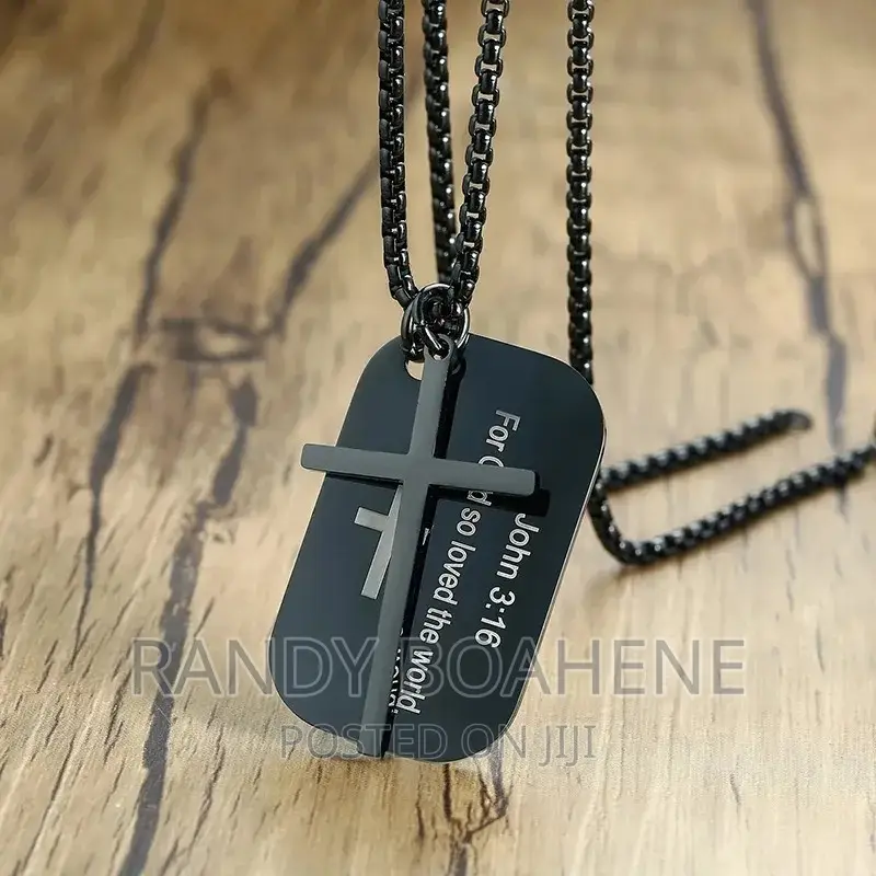 Christian Cross Tag Men Chain/Necklace