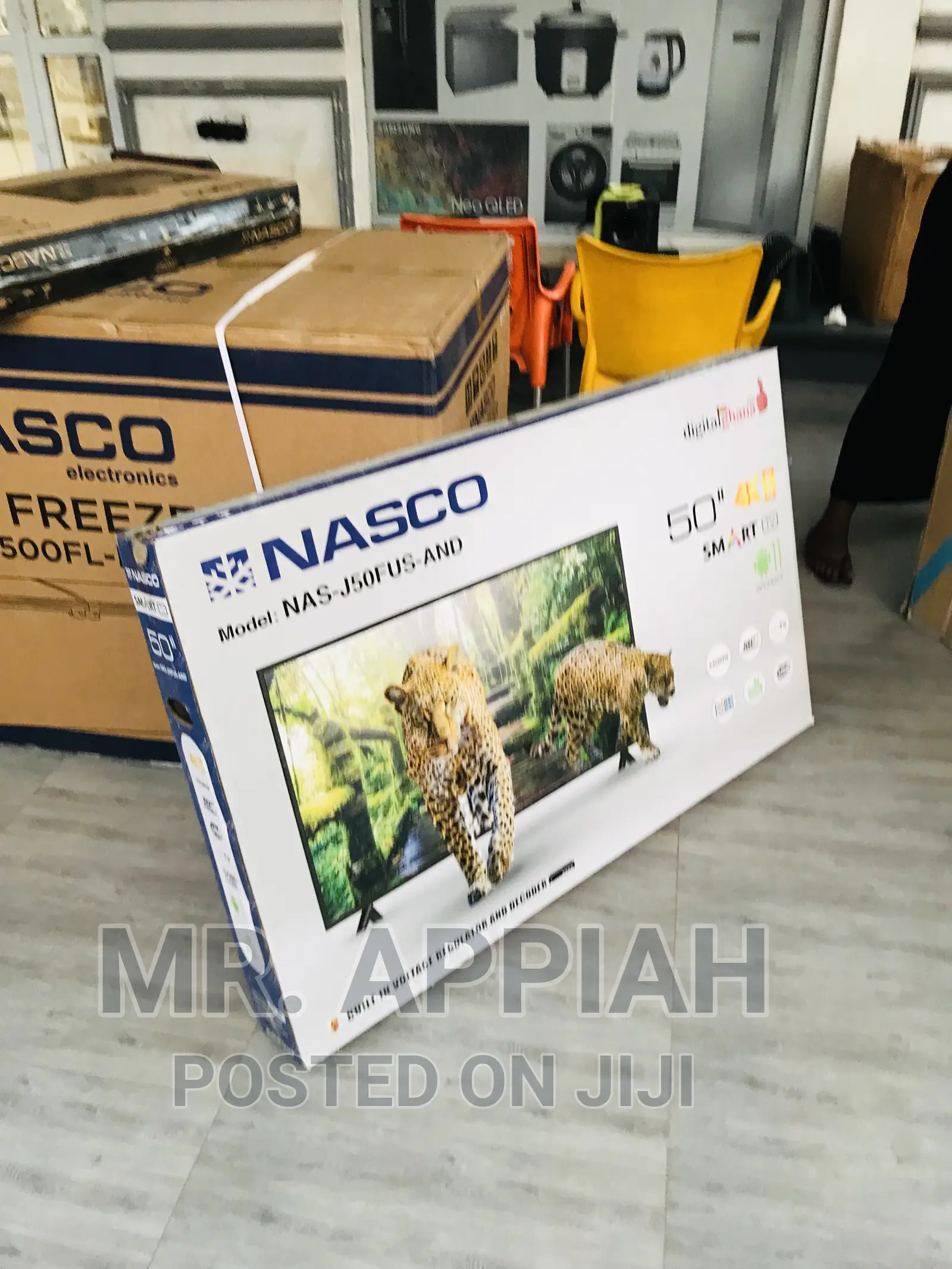 Fine Design Nasco 50 Inch UHD Smart LED Tv(Black) 