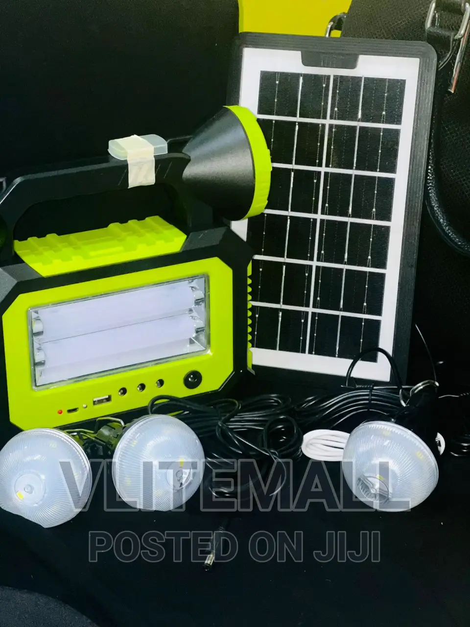 Flashlight With Solar Panel And Lamps (GD-8181)